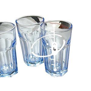 VTG Libby Transparent Blue Glasses